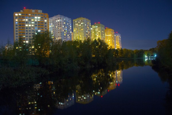 Ночь в парке.